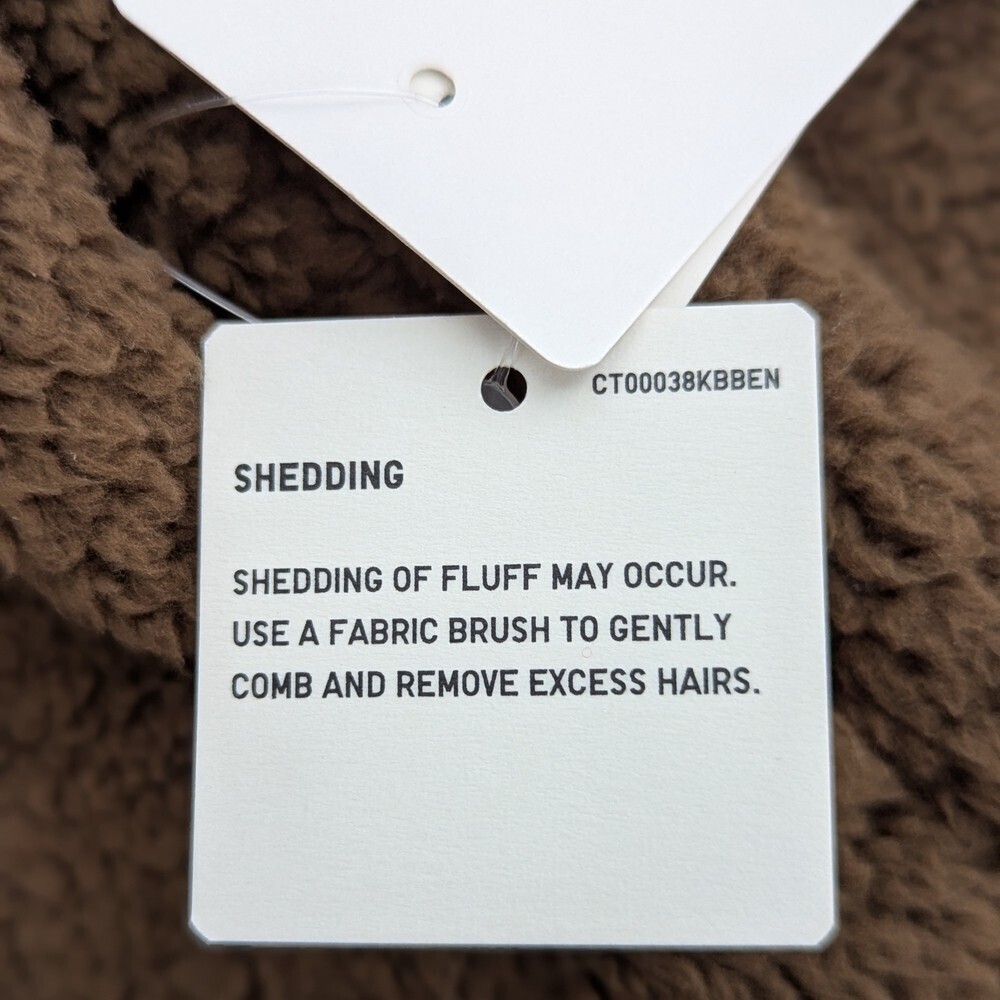 NWT Uniqlo Kids (Size 3) Brown Reversible Indoor/Outdoor Snap-Close Fleece Vest - Picture 11 of 13